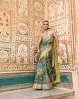 Ruh Printed Saree Set