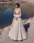 Carmine Lehenga Set