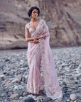 Thread Work Poth Highlighted Saree Set