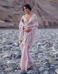 Thread Work Poth Highlighted Saree Set