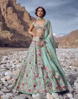 Azure Lehenga Set