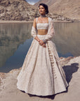 Carmine Lehenga Set
