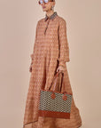 Rust Orange Anarkali