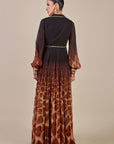 Giraffe Ombre Print Anarkali
