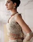 Champagne Radiance Embroidered Lehenga Set