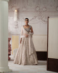 Champagne Opal Embroidered Lehenga Set