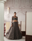 Graphite Etoile Embroidered Lehenga Set
