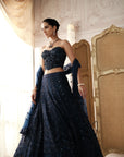 Midnight Etoile Embroidered Lehenga Set