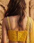 Yellow Georgette Embroidered Lehenga Set - Ready to Ship