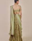 Olive Yellow Skirt Set