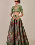 Sap Green Skirt Set