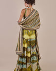 Multi Hued Striped Stole
