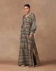Black - Gold Kaftan Set | Muraqqa