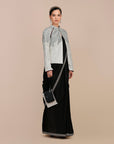 Black - Ivory Chevron Reversible Ika Jacket