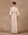 Blush Ivory Kaftan Set | Muraqqa