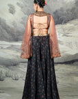 Burgundy - Midnight Blue Sharara Set | Baroda