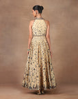 Butter Yellow Anarkali Set | Muraqqa