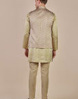Olive Yellow Nehru Jacket