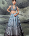 Cerulean Blue Skirt Set