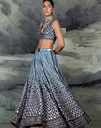 Cerulean Blue Skirt Set