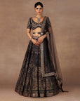 Charcoal Black Skirt Set