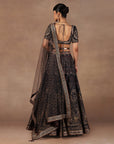 Charcoal Black Skirt Set