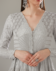 Grey Peplum Set - Ready to Ship