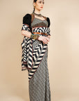 Chevron Saree Set - Ready to Ship