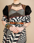 Chevron Saree Set - Ready to Ship