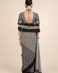 Chevron Saree Set