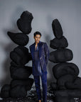 Twilight Blue Indian Jacket Set