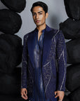 Twilight Blue Indian Jacket Set