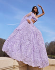 Mauve Sequin Lehenga Set - Ready to Ship