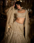 Champagne Pearl Lehenga Set