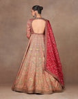 Coral Peach Anarkali Set | Muraqqa