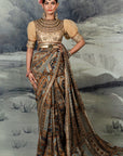 Creme Ivory - Multi-Hued Saree Set | Baroda