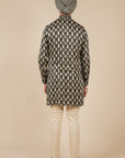 Creme Ivory Printed Kurta