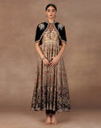 Creme Ivory - Sage Ombre Anarkali Set
