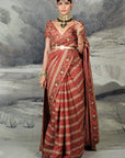 Crimson Red Saree Set | Baroda
