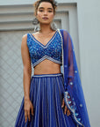 Blue Sunflower Skirt