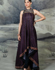 Dark Violet Anarkali Set | Baroda