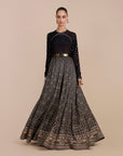 Deep Violet Ombre Anarkali