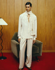 The Alabaster Shirt and Trouser set with Stole