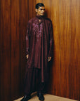 Emberline Brown Kurta, Dupatta and Salwar Set