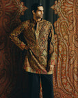 Nocturne Kashida Kurta and Farsi Pajama Set