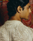 Serene Tonal Open Jacket, Kurta and Pant Set