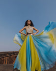 Artistic Scallop top and skirt