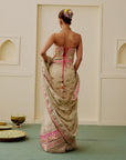 Zehn Saree Set - Beige