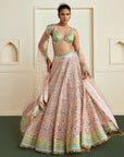 Raiha Lehenga Set - Soft Pink