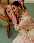 Qissa Anarkli Set - Beige